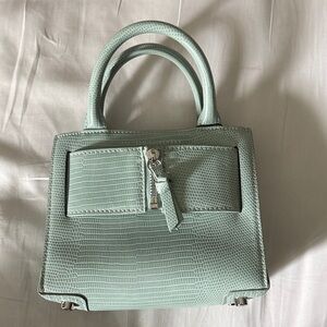 Brandon Blackwood Mint Green Textured Women's Handbag